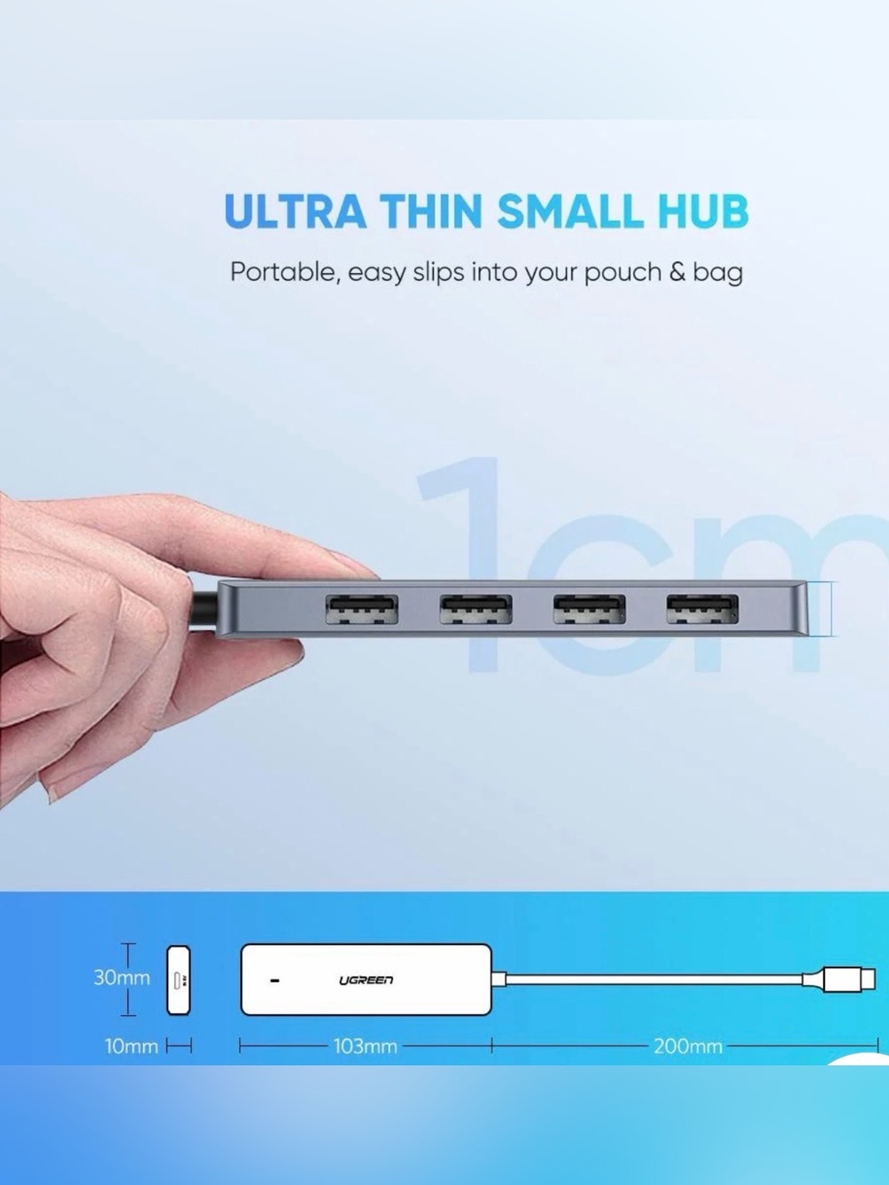 USB-C Multi-Function Hub — Green - Picture 2 of 6